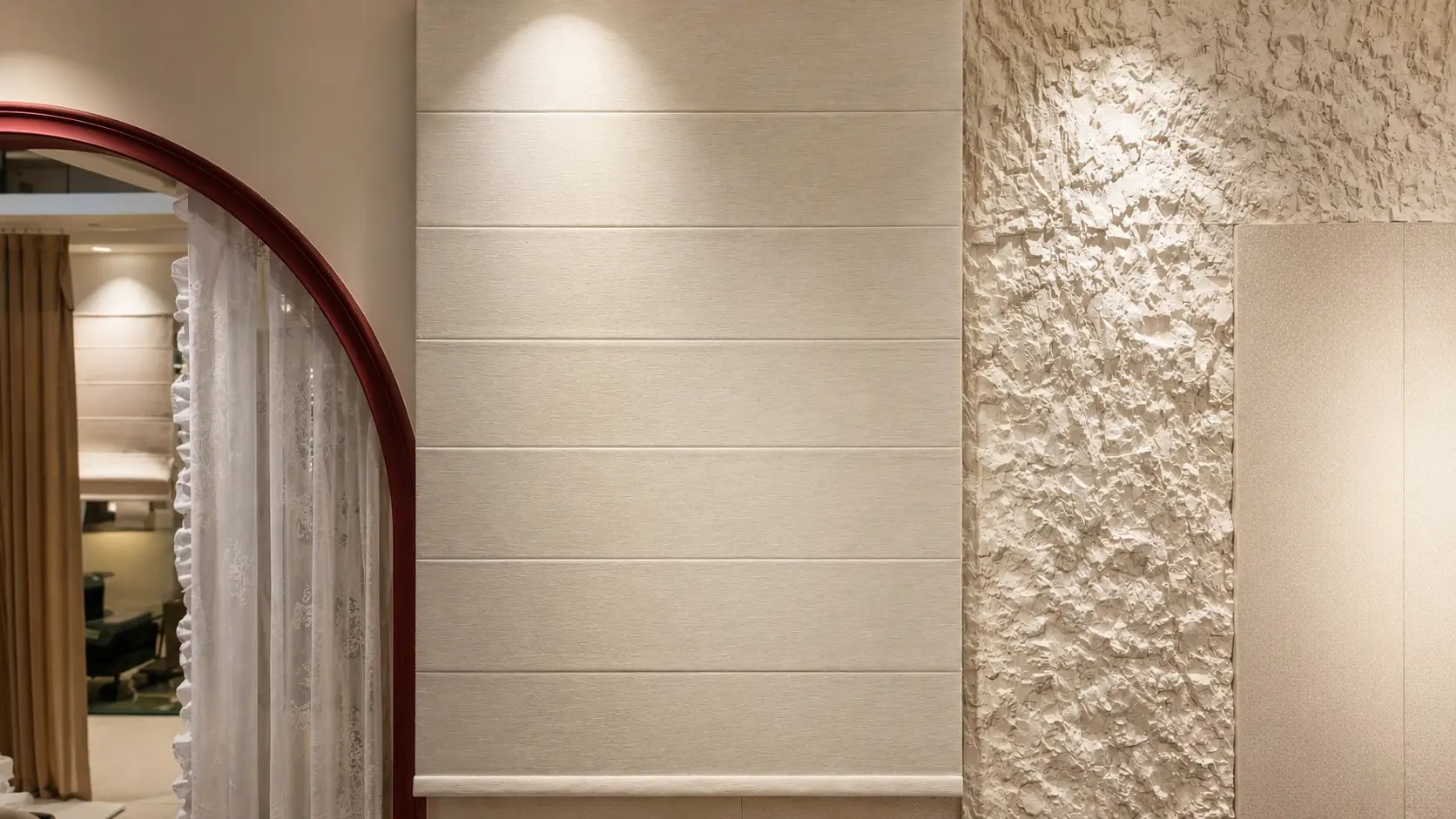 Light and airy curtain fabric